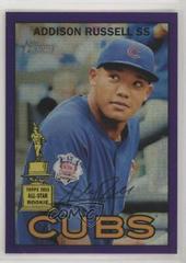 Addison Russell [Chrome Purple Refractor] #437 Baseball Cards 2016 Topps Heritage Prices