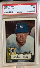 Bill Miller Baseball Cards 1952 Topps Prices