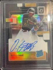 Oneil Cruz [Black] Baseball Cards 2022 Panini Donruss Optic Rated Rookie Signatures Prices