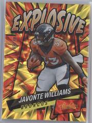 Javonte Williams [Gold] Football Cards 2022 Panini Absolute Explosive Prices