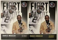 Charles Woodson [Gold] Football Cards 2022 Panini Score First Ballot Prices