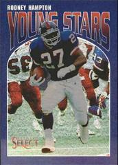 Rodney Hampton Football Cards 1993 Panini Select Young Stars Prices