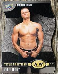 Colten Gunn Wrestling Cards 2022 Upper Deck Allure AEW Title Ambitions Prices