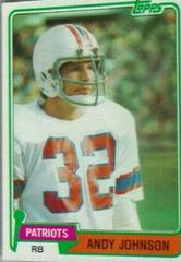 Andy Johnson #472 Football Cards 1981 Topps Prices