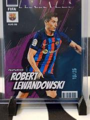 Robert Lewandowski [Purple] Soccer Cards 2022 Panini Donruss Net Marvels Prices