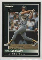 Mark McGwire #217 Baseball Cards 1992 Pinnacle Prices