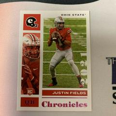 Justin Fields [Pink] #2 Football Cards 2021 Panini Chronicles Draft Picks Prices