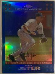 Derek Jeter [Blue Refractor] #260 Baseball Cards 2007 Topps Chrome Prices