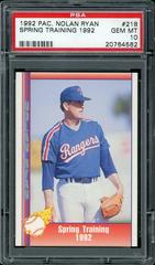 Spring Training '92 #218 Baseball Cards 1992 Pacific Nolan Ryan Prices
