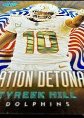 Tyreek Hill [Red Blue] #15 Football Cards 2023 Panini Illusions Operation Detonation Prices