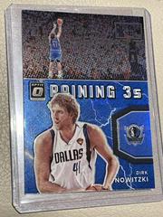Dirk Nowitzki [Blue] #18 Basketball Cards 2021 Panini Donruss Optic Raining 3s Prices