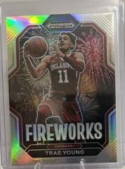 Trae Young [Silver] Basketball Cards 2023 Panini Prizm Draft Picks Fireworks Prices