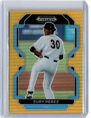 Eury Perez [Gold] #PDP184 Baseball Cards 2022 Panini Prizm Draft Picks Prices