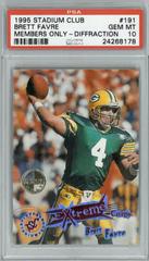 Brett Favre [Members Only Diffraction] Football Cards 1995 Stadium Club Prices