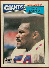 Harry Carson Football Cards 1987 Topps Prices