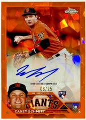 Casey Schmitt [Orange] #USA-CS Baseball Cards 2023 Topps Chrome Update Sapphire Autographs Prices