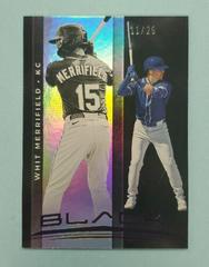 Whit Merrifield [Purple] Baseball Cards 2021 Panini Chronicles Black Prices