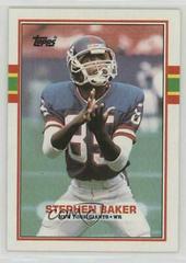 Stephen Baker #174 Football Cards 1989 Topps Prices