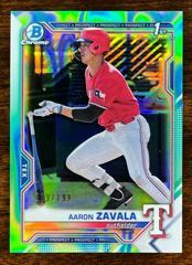 Aaron Zavala [Aqua Lava Refractor] #BDC-101 Baseball Cards 2021 Bowman Draft Chrome Prices