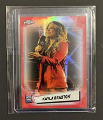 Kayla Braxton [Red Refractor] Wrestling Cards 2021 Topps Chrome WWE Prices