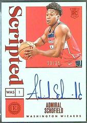 Admiral Schofield [Autograph Red] #150 Basketball Cards 2019 Panini Encased Prices