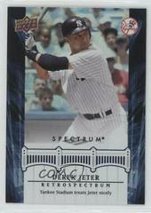 Derek Jeter #DJ86 Baseball Cards 2008 Upper Deck Spectrum Jeter Retrospectrum Prices