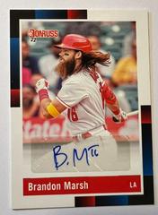 Brandon Marsh [Holo] #R88S-BM Baseball Cards 2022 Panini Donruss Retro 1988 Signatures Prices