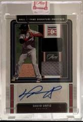 David Ortiz [Holo Silver] #HOFS-DO Baseball Cards 2022 Panini Three and Two Hall of Fame Signature Swatches Prices