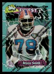 Bruce Smith [Refractor w/ Coating] #187 Football Cards 1995 Topps Finest Boosters Prices