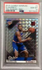 RJ Barrett [Red] Basketball Cards 2019 Panini Clearly Donruss the Rookies Prices