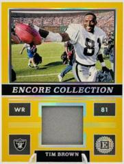 Tim Brown [Gold] #EC-7 Football Cards 2022 Panini Encased Encore Collection Prices