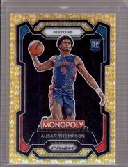 Ausar Thompson [Gold Wave Millionaire] #27 Basketball Cards 2023 Panini Prizm Monopoly Prices