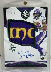 Justin Jefferson [Patch Autograph Emerald] #158 Football Cards 2020 Panini Limited Prices