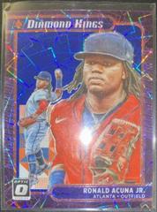 Ronald Acuna Jr. [Blue] #16 Baseball Cards 2021 Panini Donruss Optic Prices