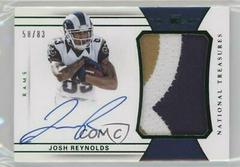 Josh Reynolds [Patch Autograph] #166 Football Cards 2017 Panini National Treasures Prices