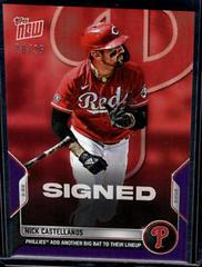 Nick Castellanos [Purple] Baseball Cards 2022 Topps Now Spring Training Prices