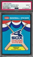 Chicago White Sox Baseball Cards 1989 Fleer Baseball Stickers Prices