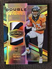 Marvin Mims [Gold] #DC-22 Football Cards 2023 Panini Plates and Patches Double Coverage Prices
