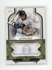 Javier Baez Baseball Cards 2023 Topps Tier One Uniform Button Relics Prices