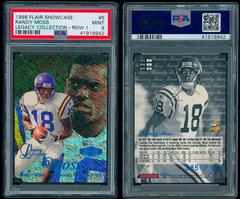 Randy Moss [Row 1] #5 Football Cards 1998 Flair Showcase Legacy Collection Prices