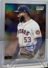 Cristian Javier [Shimmer Refractor] Baseball Cards 2021 Stadium Club Chrome Autographs Prices
