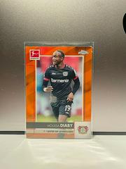Moussa Diaby [Orange Refractor] #62 Soccer Cards 2020 Topps Chrome Bundesliga Prices