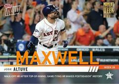 Jose Altuve [Gold Winner] #MOW-29W Baseball Cards 2019 Topps Now Moment of the Week Prices