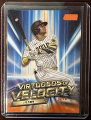 Juan Soto [Orange] #VV-8 Baseball Cards 2023 Stadium Club Virtuosos of Velocity Prices