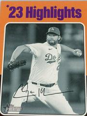 Clayton Kershaw [Black White Image] #4 Baseball Cards 2024 Topps Heritage Prices