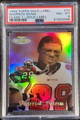Warrick Dunn [Class 1 Gold Label] #34 Football Cards 1999 Topps Gold Label Prices