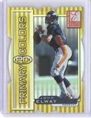 John Elway [Yellow Die Cut] #27 Football Cards 1999 Panini Donruss Elite Primary Colors Prices