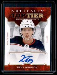 Kent Johnson Hockey Cards 2022 Upper Deck Artifacts Top Tier Rookie Signatures Prices
