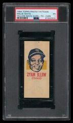 Willie Mays [Yellow Back Ears to Chin] Baseball Cards 1964 Topps Photo Tattoos Prices