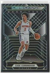 Cade Cunningham [Yellow] Basketball Cards 2021 Panini Obsidian Magnitude Prices
